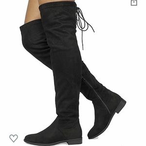 Dream Pairs, Over the Knee Black Boots Size 7.5